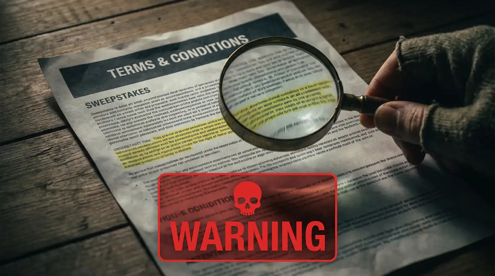 AMOE compliance red flags including hidden instructions and missing operator address warning signs