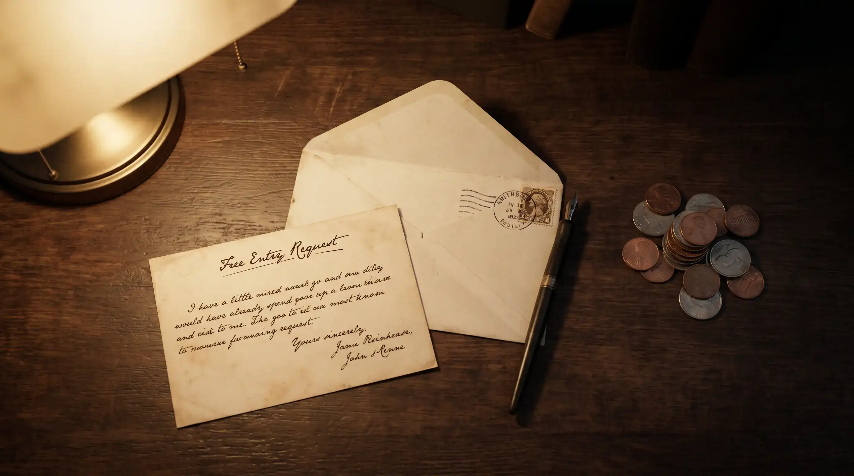Sweepstakes casino AMOE overview showing player mailing a postcard